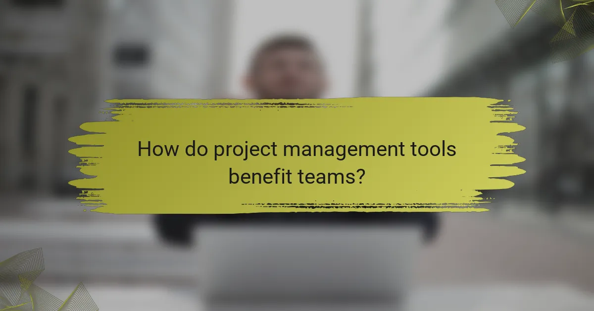 How do project management tools benefit teams?